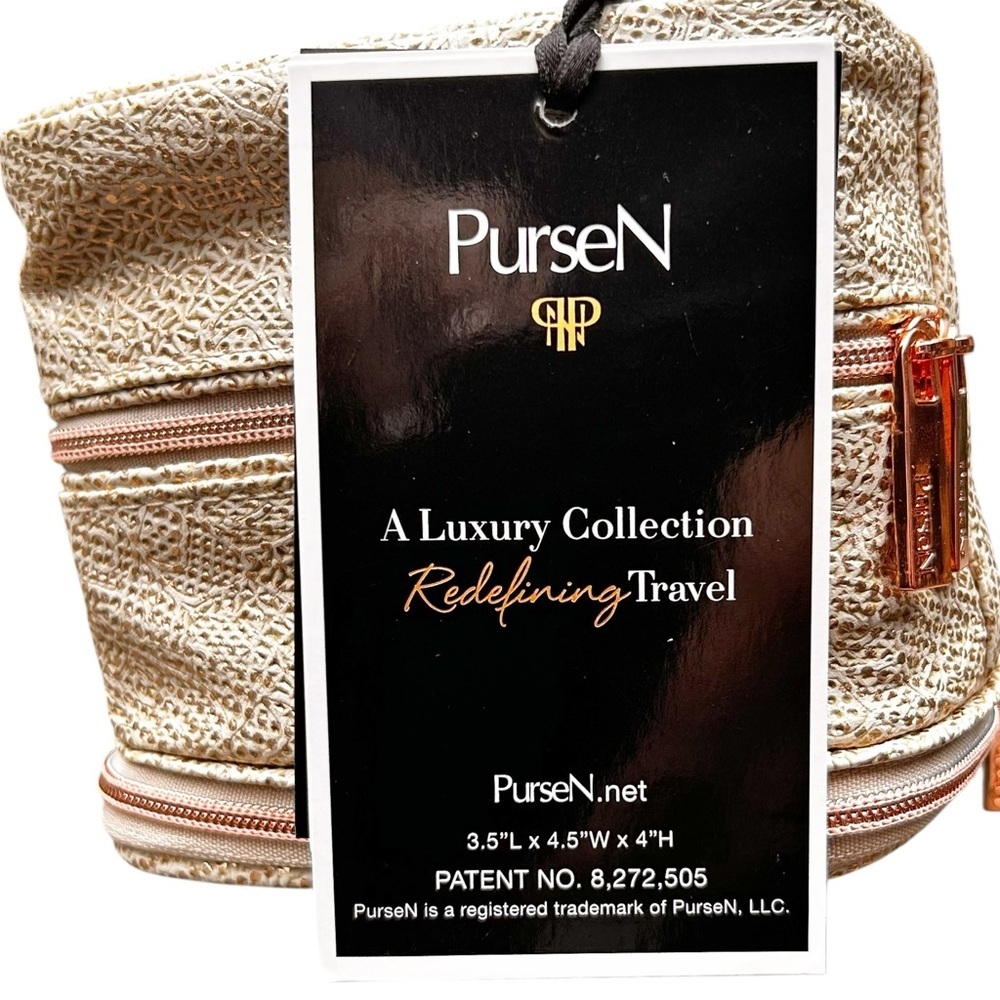 PurseN Tiara Weekender Jewelry Case Travel Organizer Christmas White Elephant - Picture 6 of 7